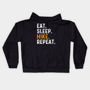 Eat Sleep Hike Repeat Kids Hoodie